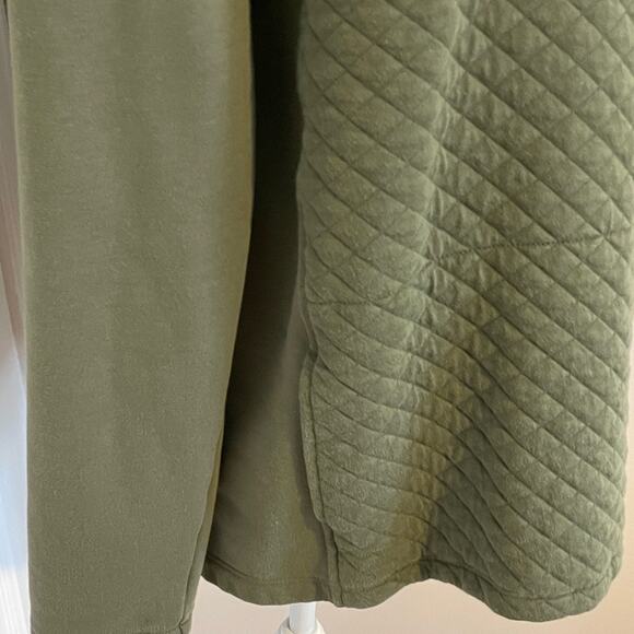 LL Bean Quilted Mockneck Pullover - Picture 3 of 5